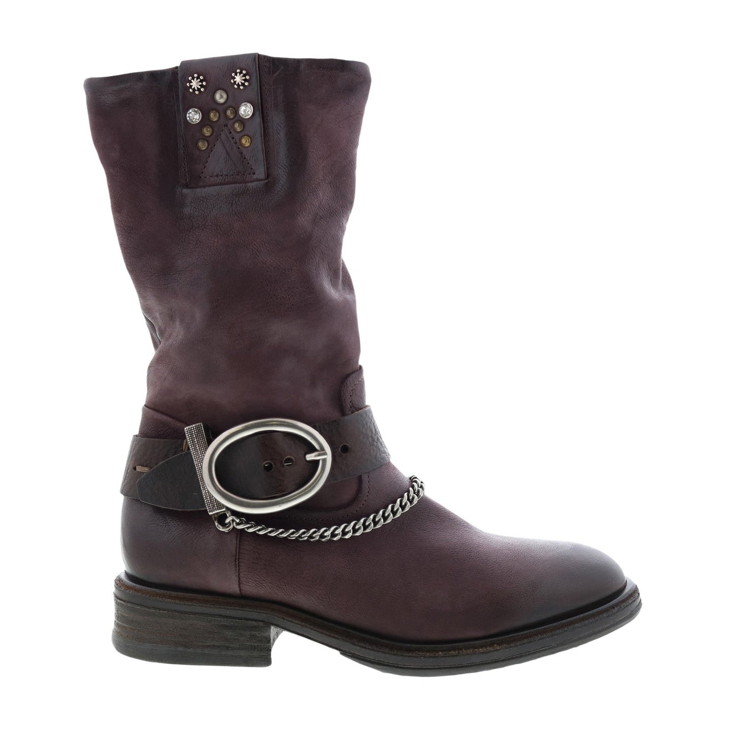 Frey A51305-301 Womens Brown Leather Hook & Loop Casual Dress Boots