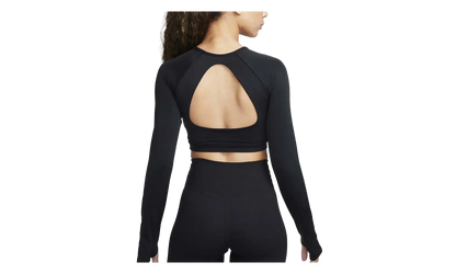 Crop Top Medium Support Padded Sports Bra WMNS "Black / White" FB4102 010