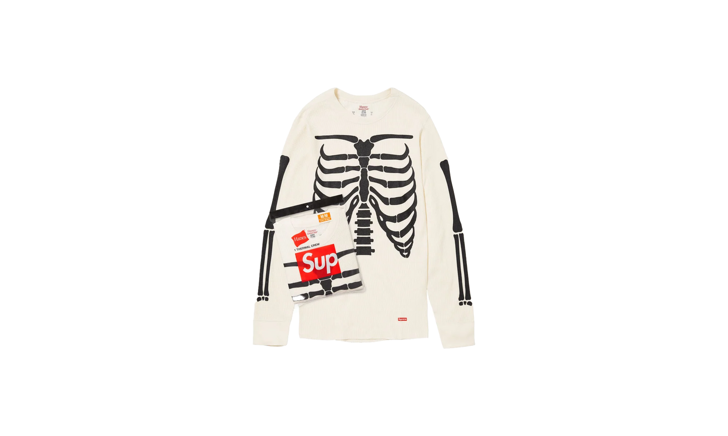 Hanes® Bones Thermal Crew (1 Pack) "FW24 White" SU740