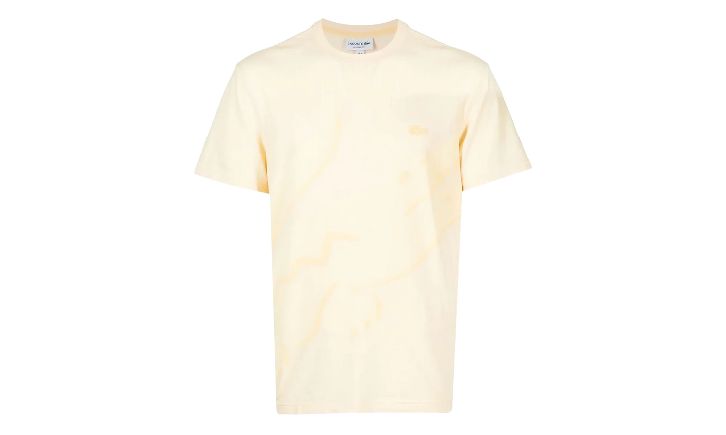 Crocodile Print Organic Cotton T-Shirt "Yellow" TH2604 HBZ