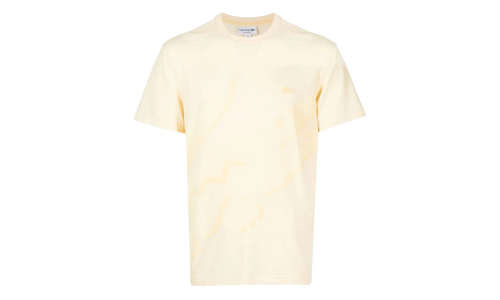 Crocodile Print Organic Cotton T-Shirt "Yellow" TH2604 HBZ