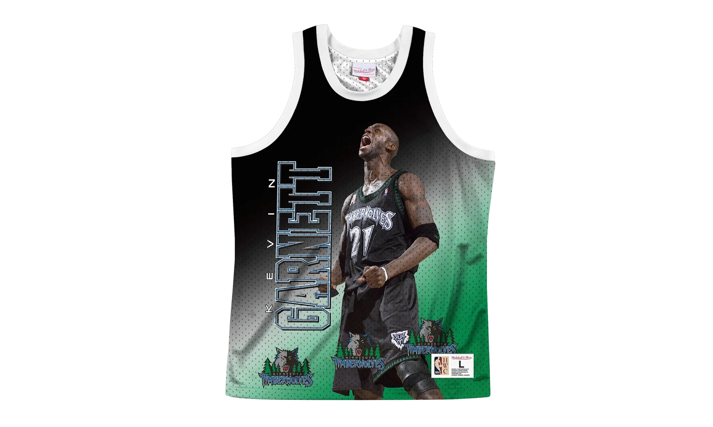 NBA Behind The Back Jersey "Timberwolves Kevin Garnett" MSTKMI19002 MTIWHITKGA