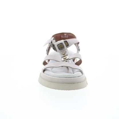 Ferdie A64003-301 Womens Beige Leather Strap Sandals Shoes
