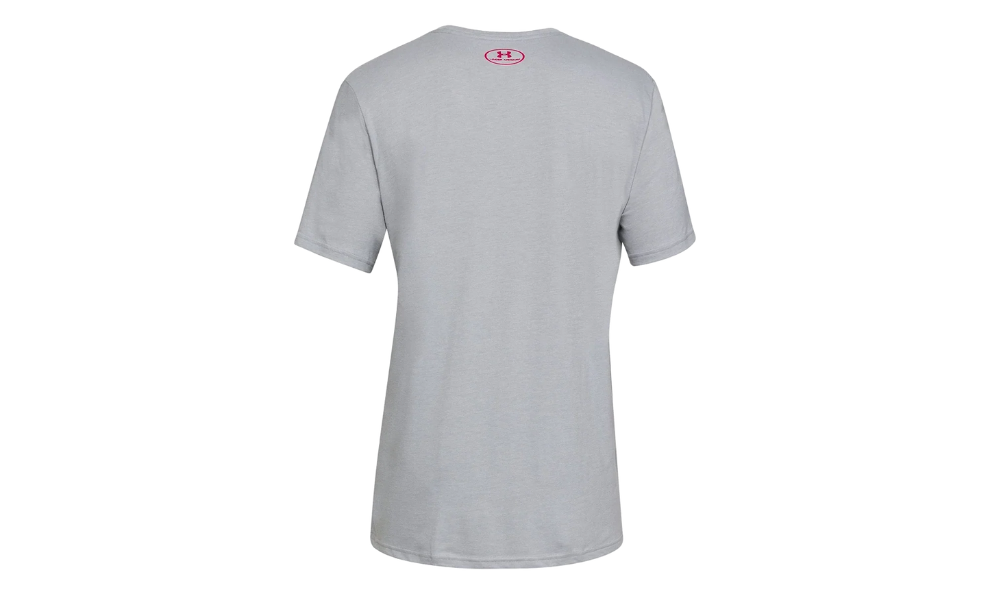 Freedom Left Chest Live T-Shirt "Steel Medium Heather / Red" 1330059 035
