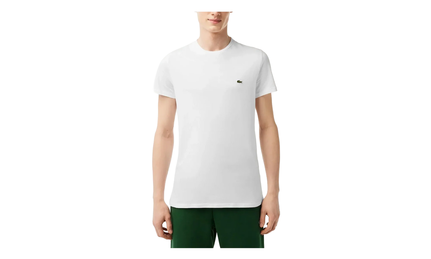 Crew Neck Pima Cotton Jersey T-shirt "White" TH6709 001
