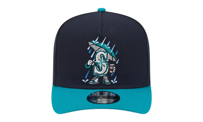 9FIFTY Seattle Mariners Cartoon A Frame Snapback Hat "Navy / Blue" NE378