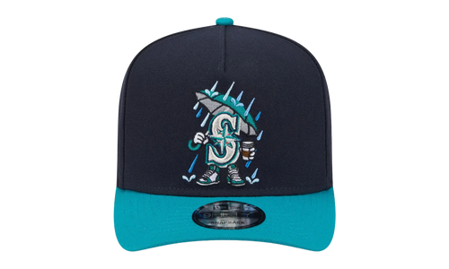 9FIFTY Seattle Mariners Cartoon A Frame Snapback Hat "Navy / Blue" NE378