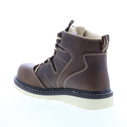 Avenger Wedge Carbon Toe Electric Hazard Waterproof 6" Womens Brown Work Boots
