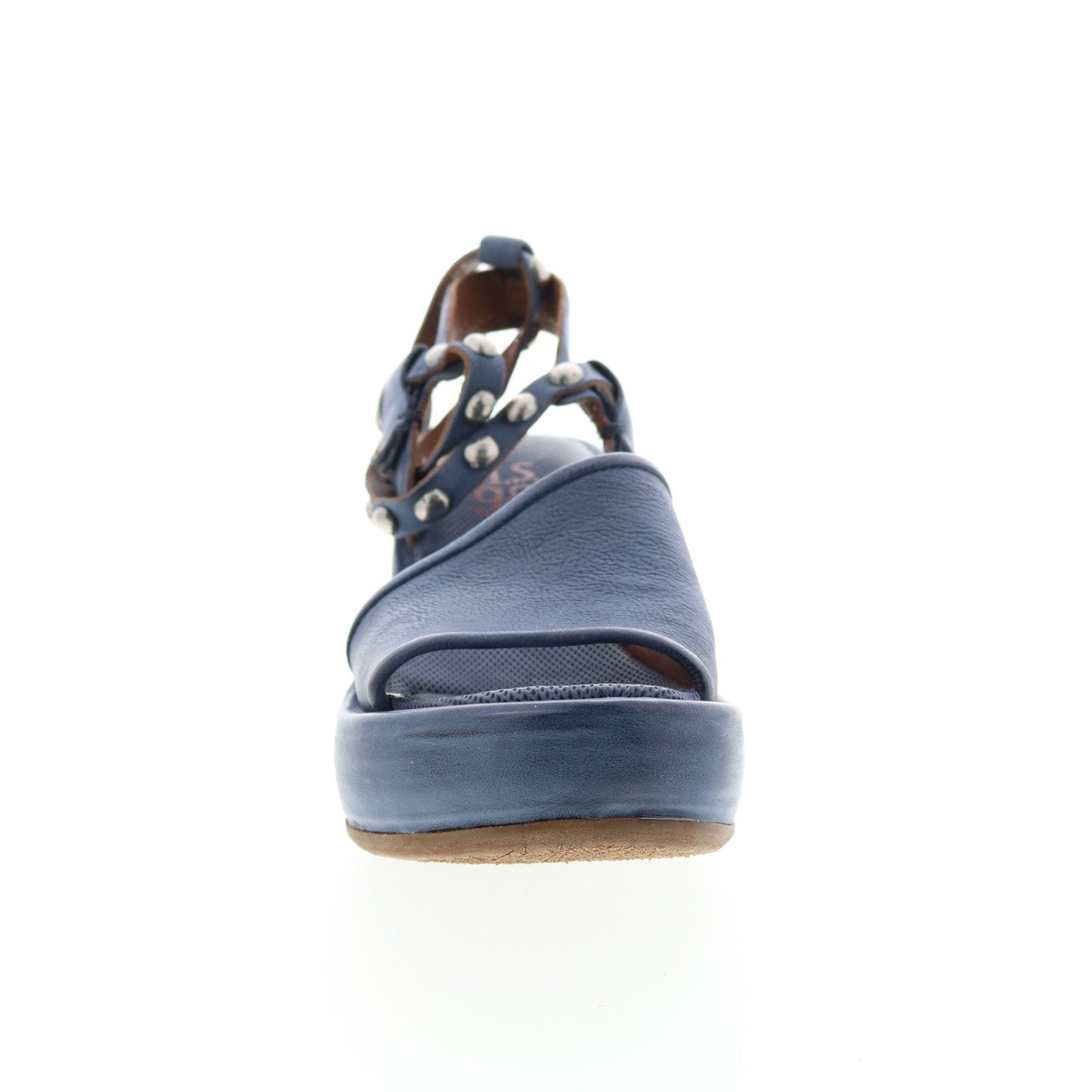 Arttie A76002-201 Womens Blue Leather Wedges Sandals Shoes