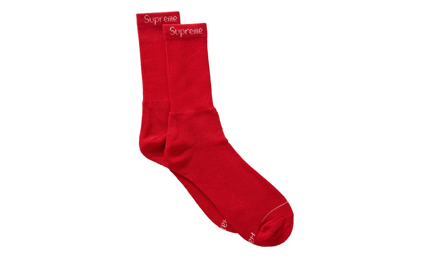 Hanes Crew Socks "Red" SU26997