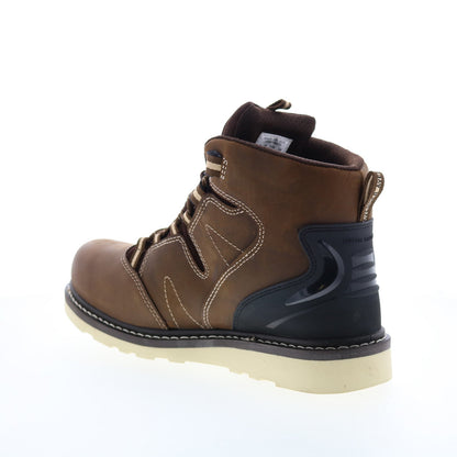 Avenger Wedge Soft Toe Electric Hazard PR Waterproof 6" Mens Brown Work Boots