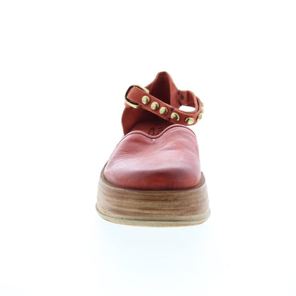 Parth A78104-101 Womens Brown Leather Sandals Platform Shoes
