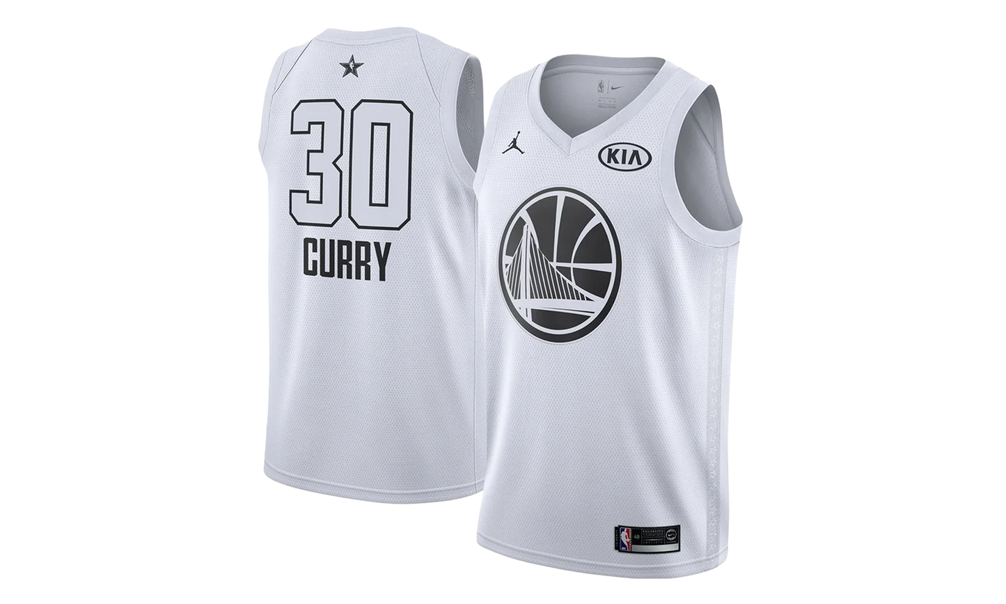 Air Jordan GS Warriors "2018 Allstar" Swingman Jersey GS "Curry - White" 9Z2B7BY4P CURRY