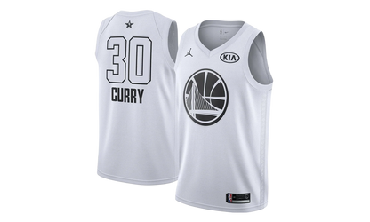 Air Jordan GS Warriors "2018 Allstar" Swingman Jersey GS "Curry - White" 9Z2B7BY4P CURRY