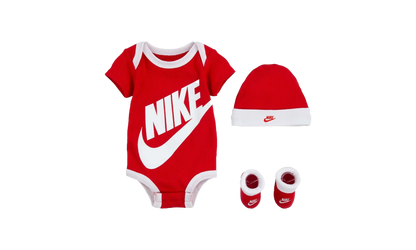 Baby Bodysuit, Hat and Booties 3-PC Box Set "University Red" LN0073 U10