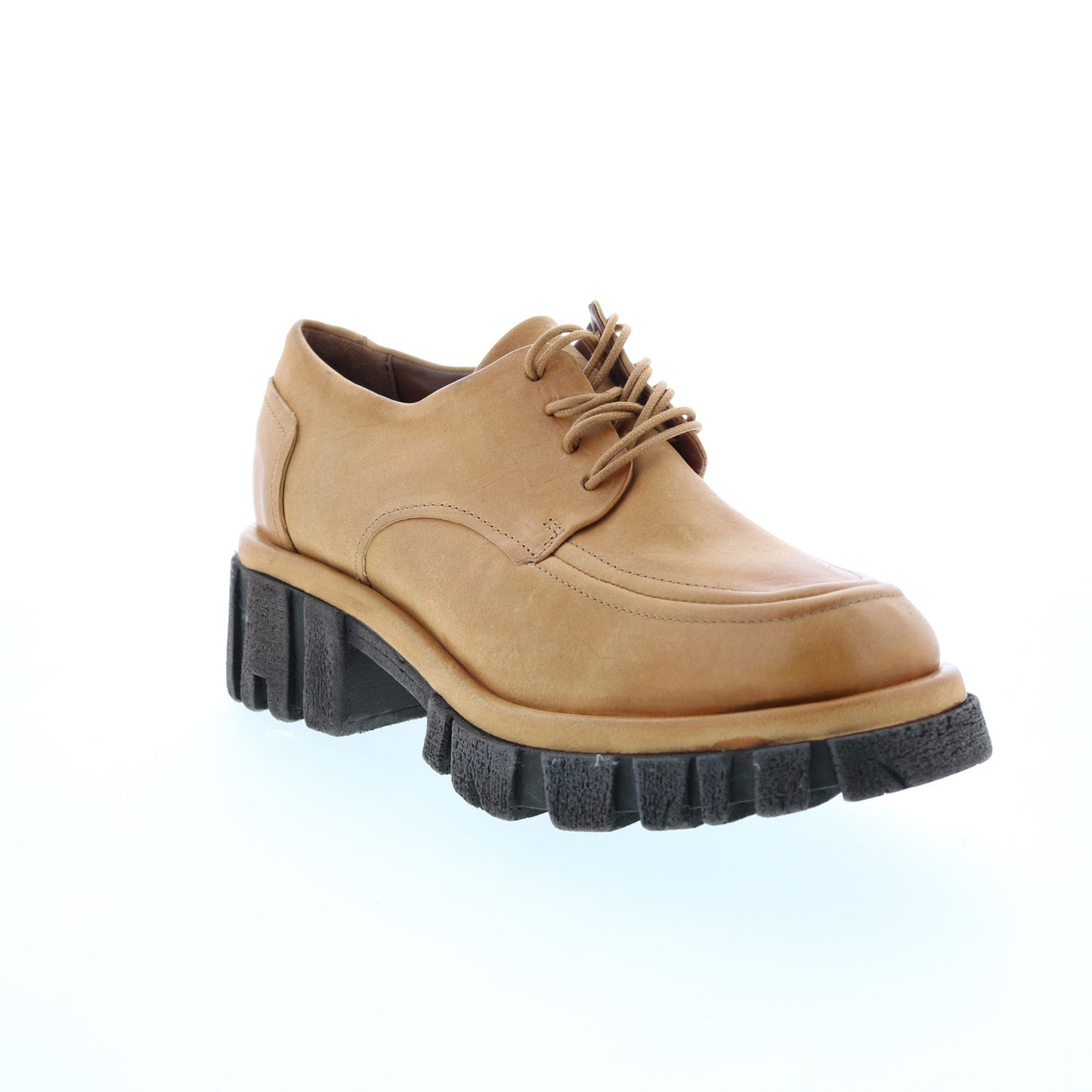 Henrik A82104-101 Womens Brown Leather Oxfords & Lace Ups Casual Shoes