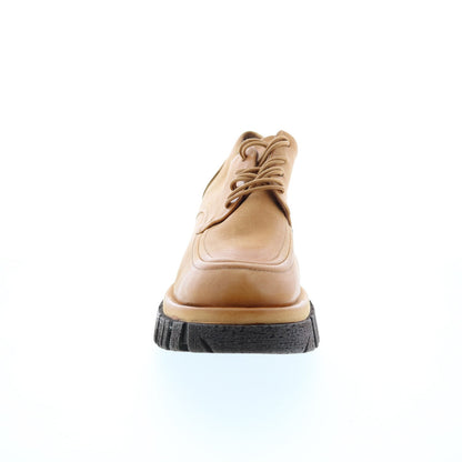 Henrik A82104-101 Womens Brown Leather Oxfords & Lace Ups Casual Shoes