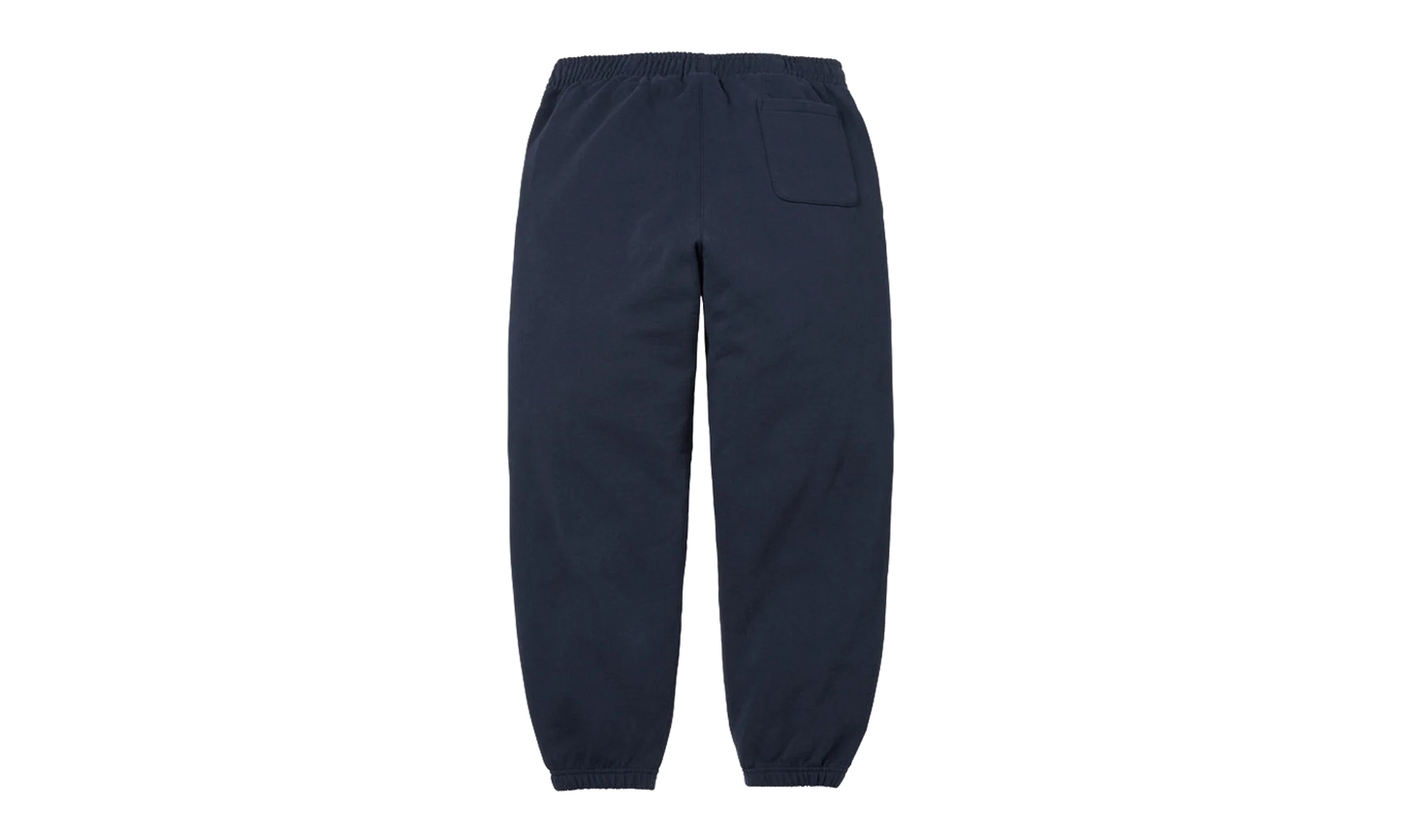 Satin Appliqué Sweatpant "SS26 - Navy" SU27516