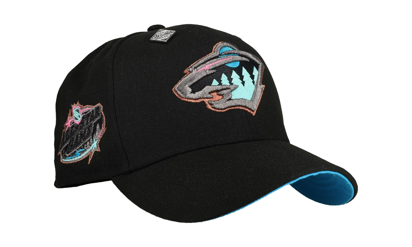59FIFTY Minnesota Wild 2004 All Star Game Fitted Hat "Blue Moon / Black" NE432