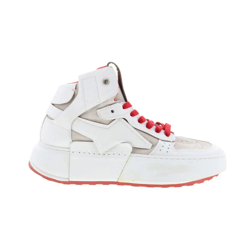 Haldon Womens White Leather Lifestyle Sneakers Shoes