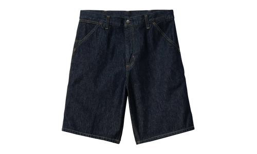 Single Knee Shorts "Denim Blue Rinsed" I032026 01 02