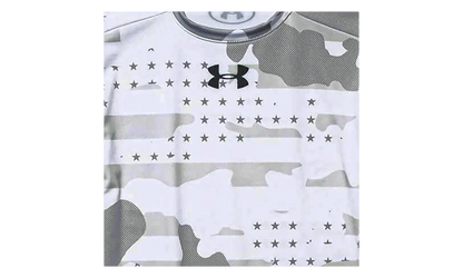 Freedom Camo Short Sleeve Compression Shirt "White / Black" 1260445 100