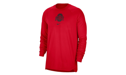 Ohio State Buckeyes Basketball Spotlight Performance Raglan T-Shirt "Scarlet Red" DO6067 657