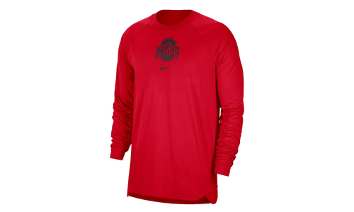 Ohio State Buckeyes Basketball Spotlight Performance Raglan T-Shirt "Scarlet Red" DO6067 657