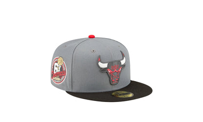 Chicago Bulls Championship 59FIFTY Fitted Hat "Grey" 70808387