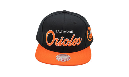 MLB Evergreen Script Snapback Cap "Baltimore Orioles - Orange" HHSS7344 BORYYPPPORAN