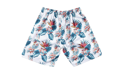 NBA Floral Mesh Shorts "Chicago Bulls - White" SHORMG18023 CBUPTWH1