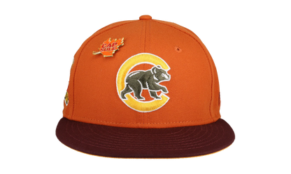 59FIFTY Chicago Cubs Fall Collection 2016 World Series Fitted Hat "Orange / Yellow" 123451290281