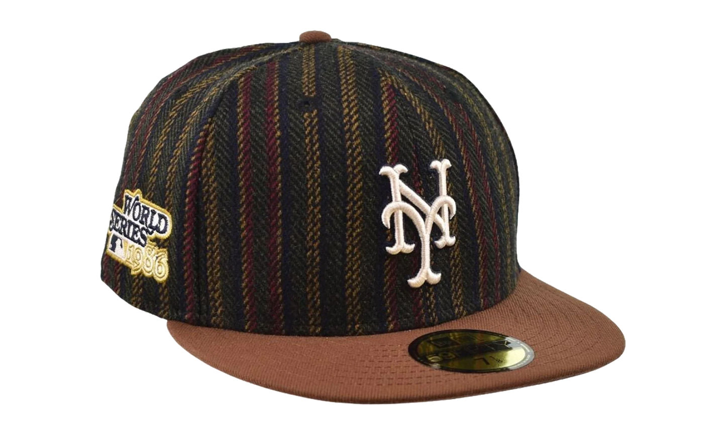 59FIFTY New York Mets Herringbone 2-Tone Fitted Hat "Brown" 60586699