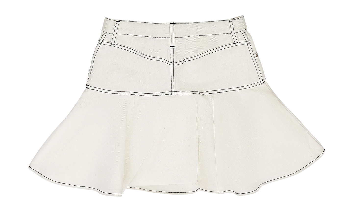 Flared Denim Skirt WMNS "White" 95 CSO 0005