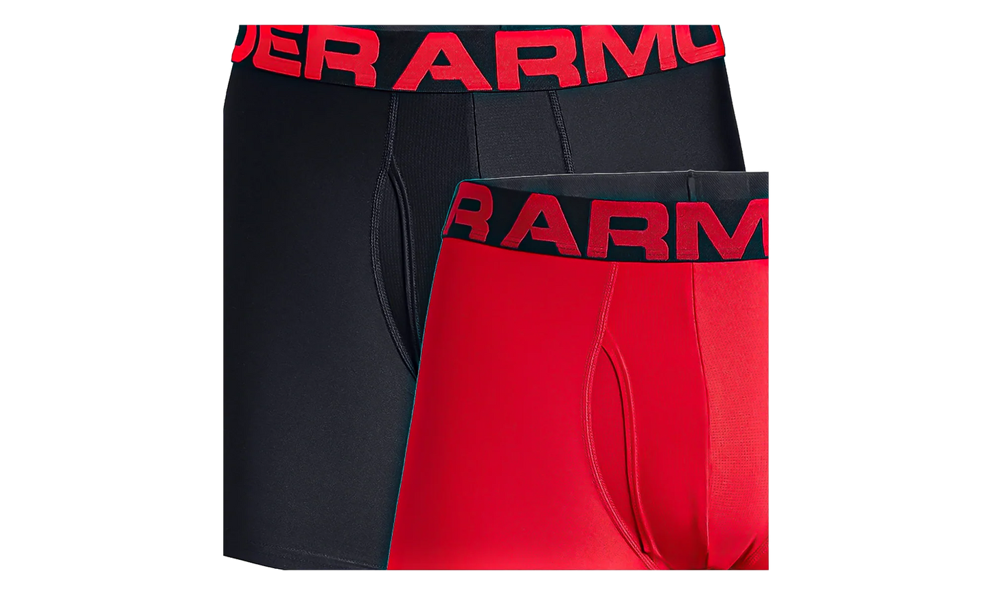 Tech 6" 2-Pack Boxerjock "Red / Black" 1327415 600
