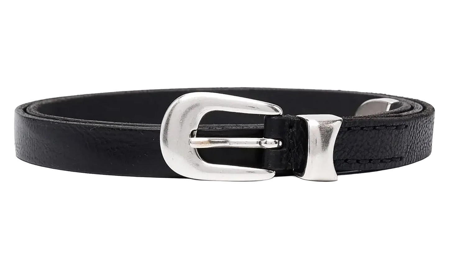 2CM Leather Belt "Black" A2208BBLA