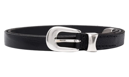2CM Leather Belt "Black" A2208BBLA