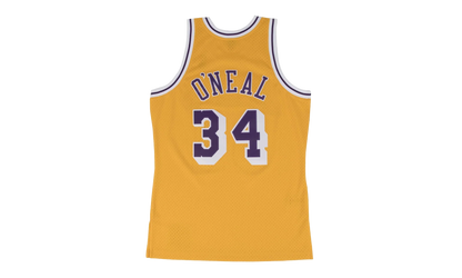 NBA Shaquille O’Neal Swingman Home Jersey "1996 Los Angeles Lakers - Gold" SMJYGS18177 LALLTGD96SON