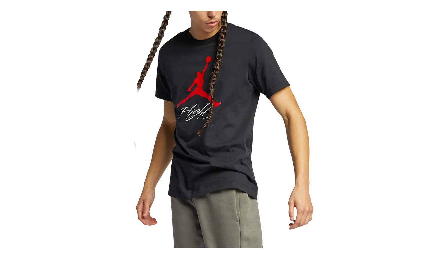 Jordan Jumpman Flight T-Shirt "Black / Gym Red" AO0664 010