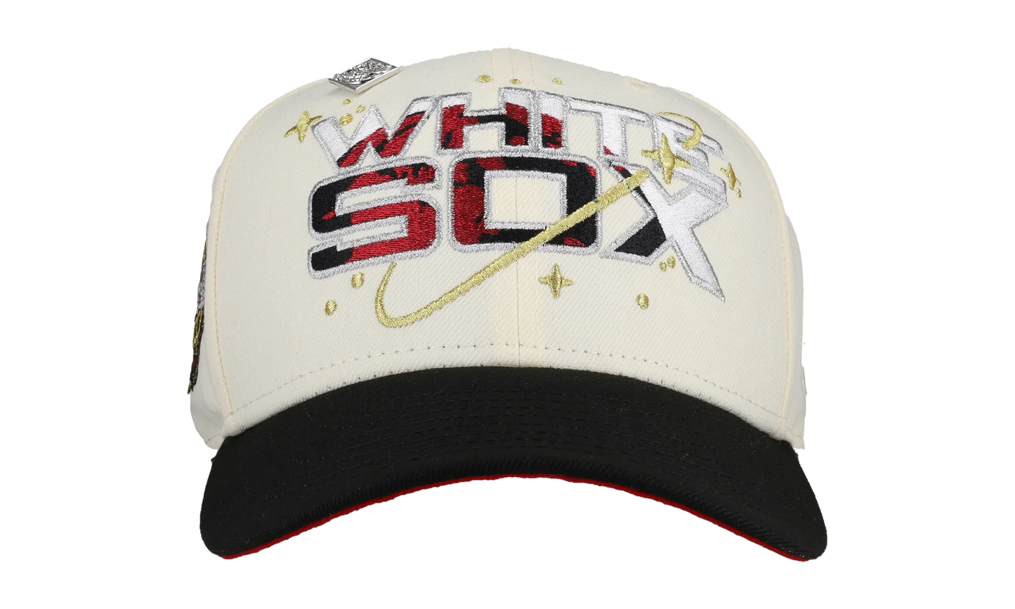 59FIFTY Chicago White Sox 2005 World Series Fitted Hat "Chrome / Black" NE97