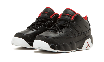 Jordan 9 Retro Low BT TD "BLACK / GYM RED / WHITE" 833906 001