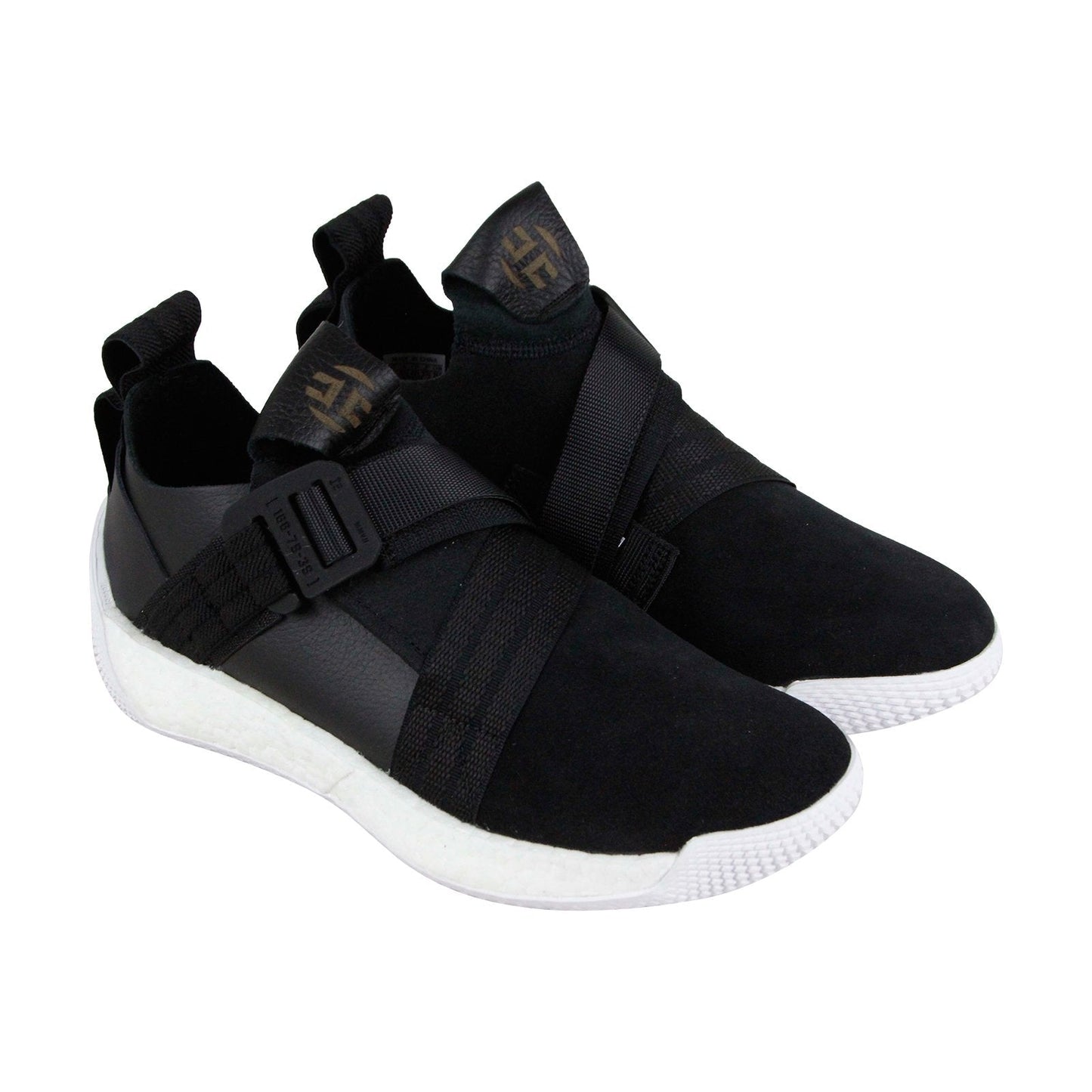 Harden Long Sleeve 2 Buckle AC7435 Mens Black Athletic Basketball Shoes