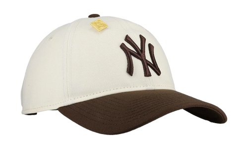 9TWENTY New York Yankees Adjustable Hat "Chrome / Walnut" NE298