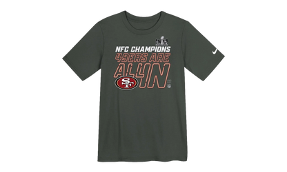 2023 NFC Champions Collection T‑Shirt GS "Locker Room Trophy Tee" 9Z1B7NFJ8ER949