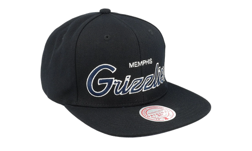 NBA Team Script 2.0 Snapback Cap "Memphis Grizzlies - Black" HHSS3280 MGRYYPPPBLCK