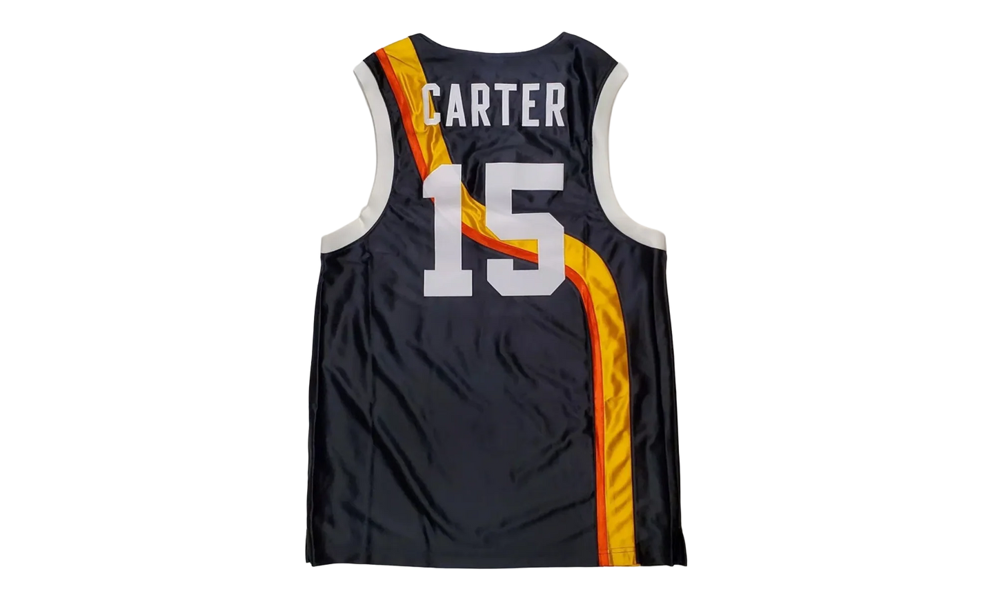 Roswell Rayguns Vince Carter Basketball Jersey "Black / Gold Orange" CV1970 010