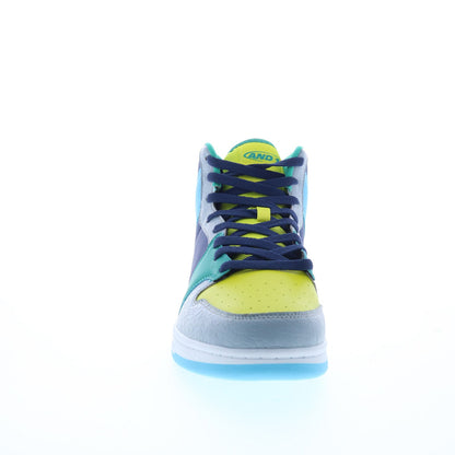 And1 Slam Mid TPR AD90206MSDM Mens Yellow Athletic Basketball Shoes