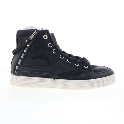 Adler Womens Black Leather Lace Up Lifestyle Sneakers Shoes