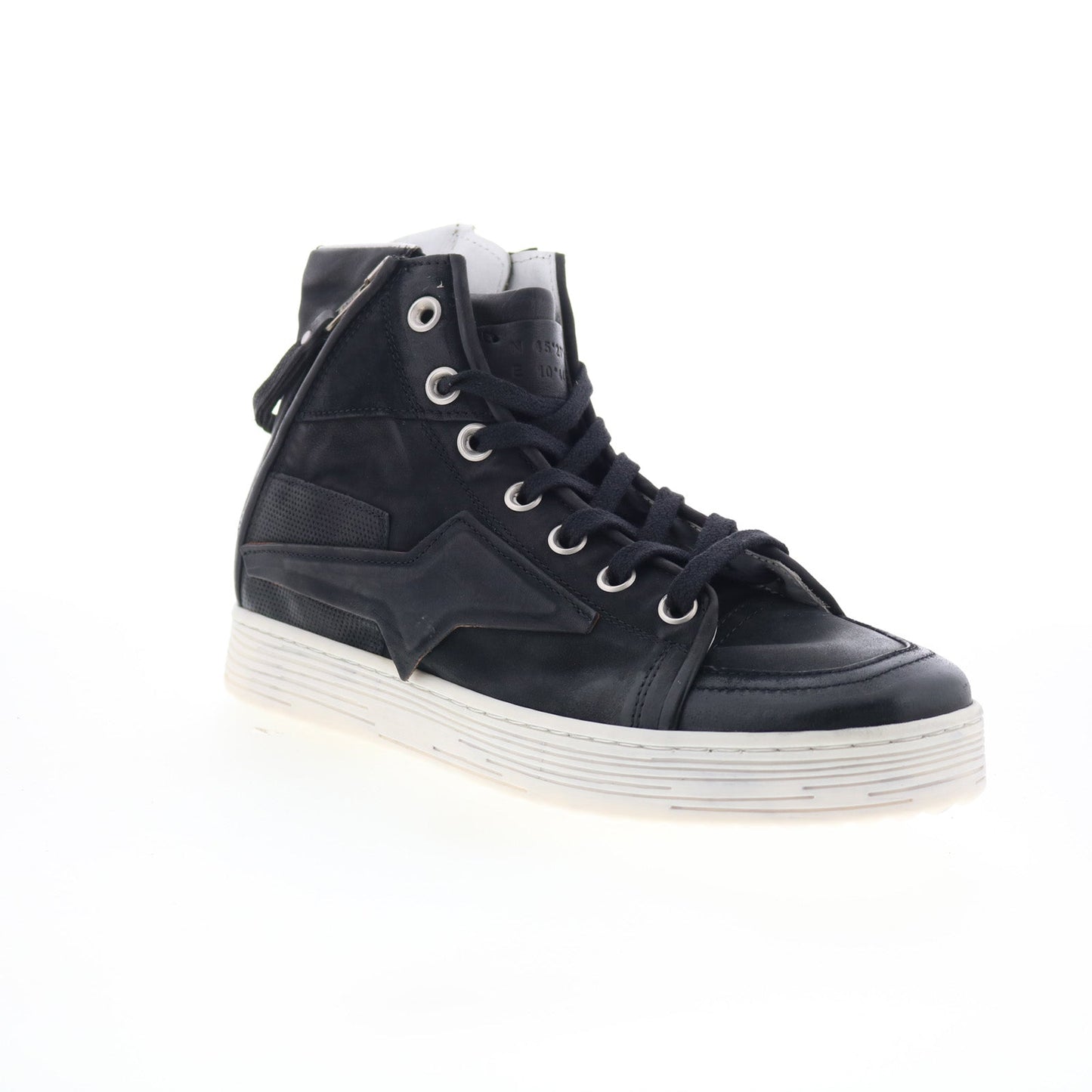 Adler Womens Black Leather Lace Up Lifestyle Sneakers Shoes