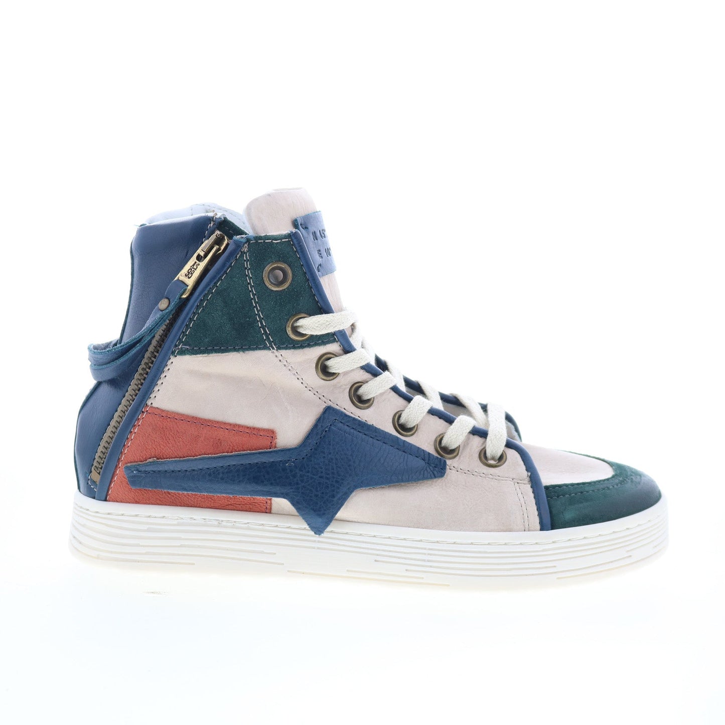 Adler Womens Blue Leather Lace Up Lifestyle Sneakers Shoes